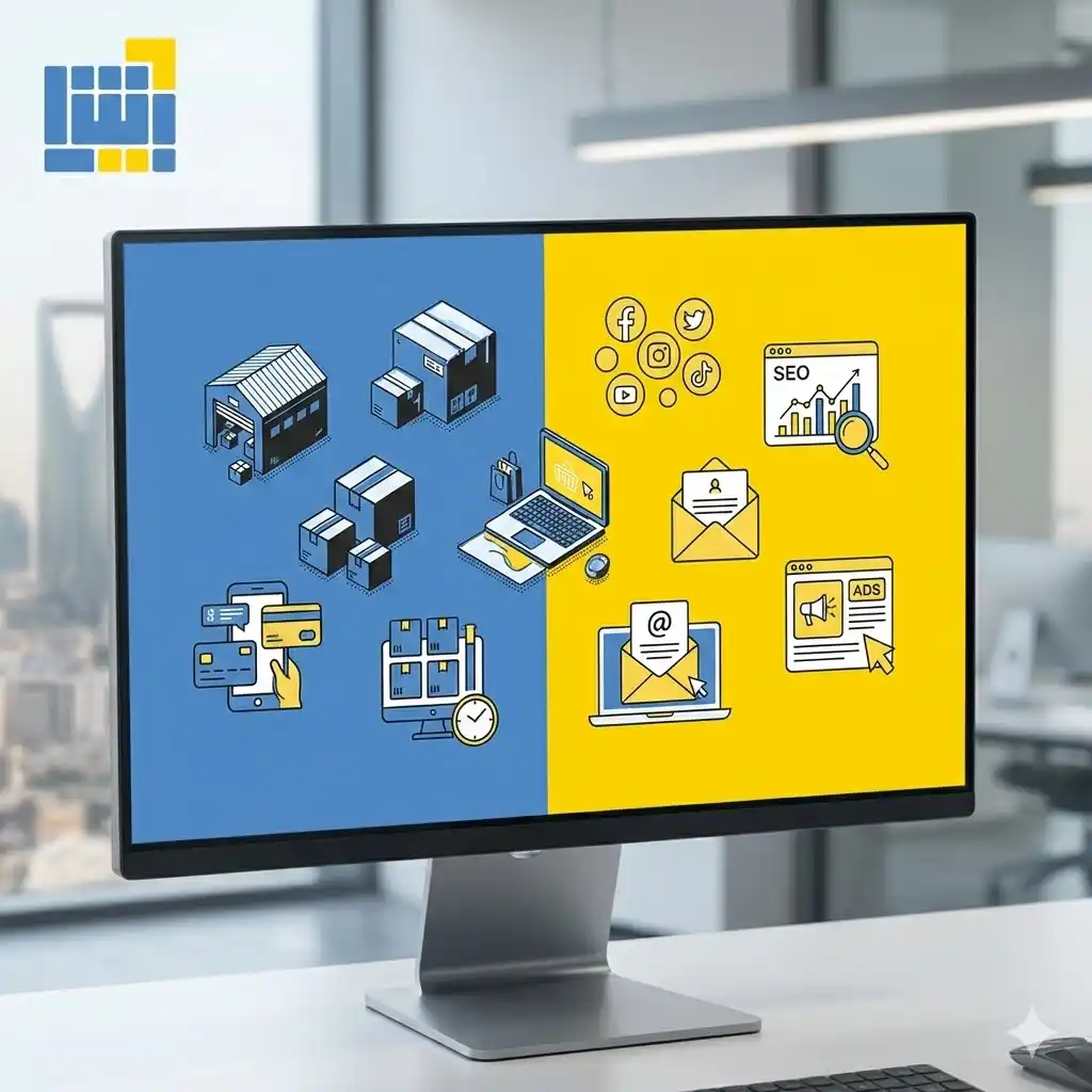 الفرق بين التجارة الالكترونية والتسويق الالكتروني