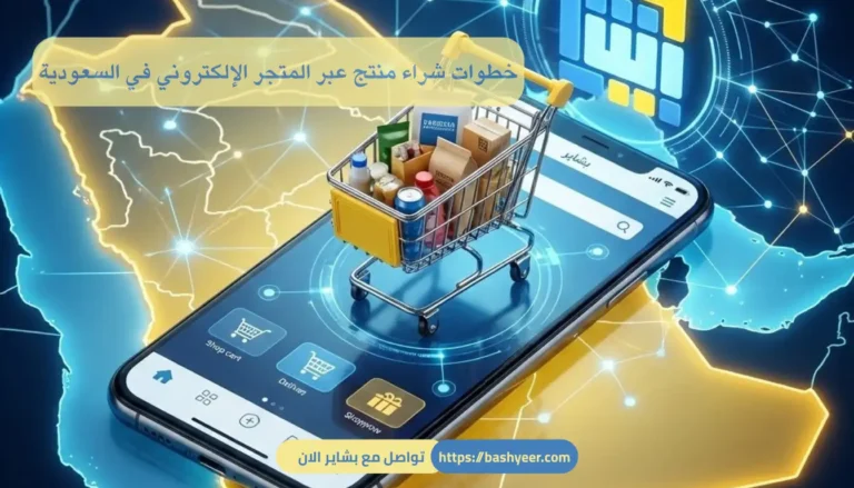 خطوات شراء منتج عبر المتجر الإلكتروني