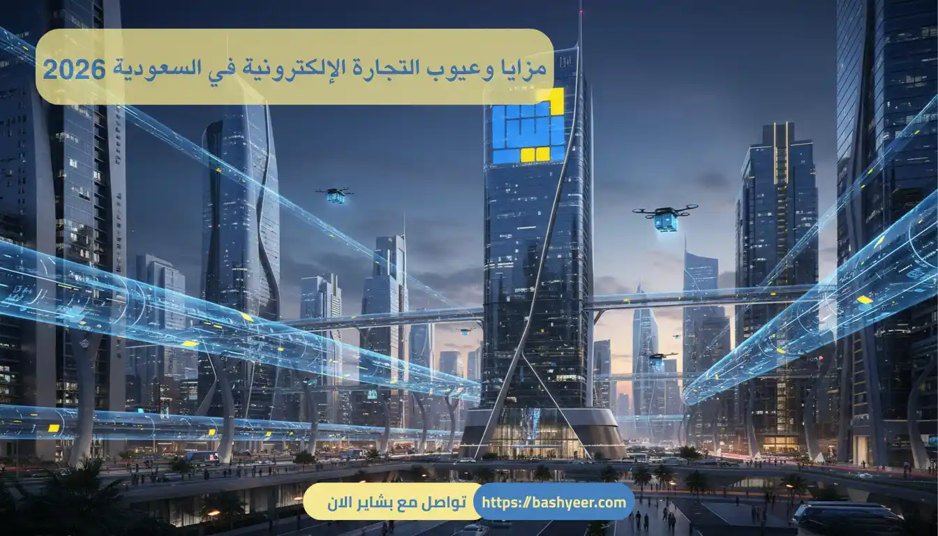 مزايا وعيوب التجارة الإلكترونية في السعودية 2026